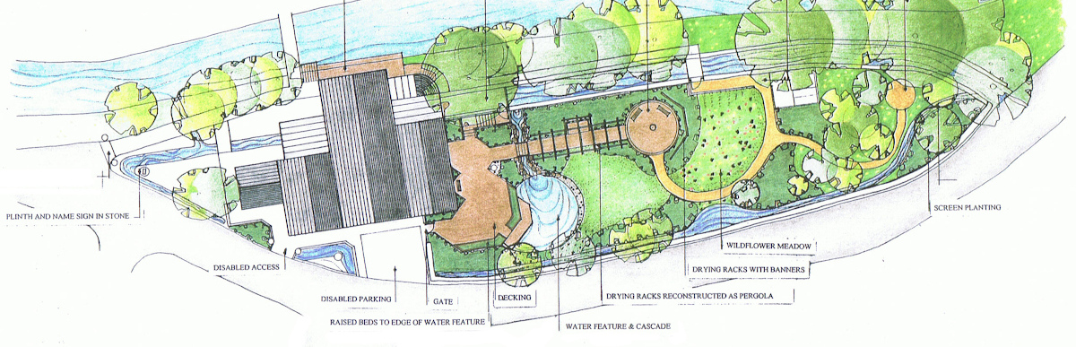 Plan of Wildflower Garden St Johns Mill Isle of Man