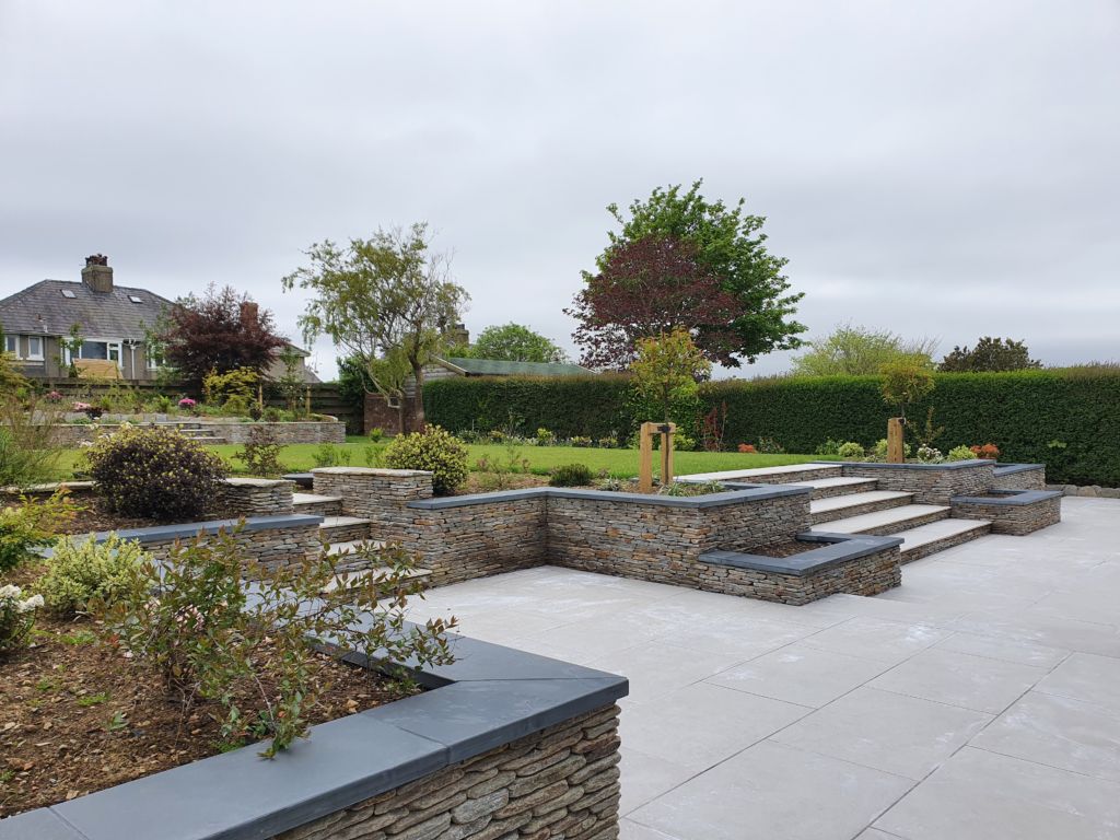Paved garden design, Douglas, Isle of Man